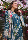 SERENITA sea green dress with multicolor floral prints from ELAF's "PRINT CHIKANKARI" 2024 Collection.